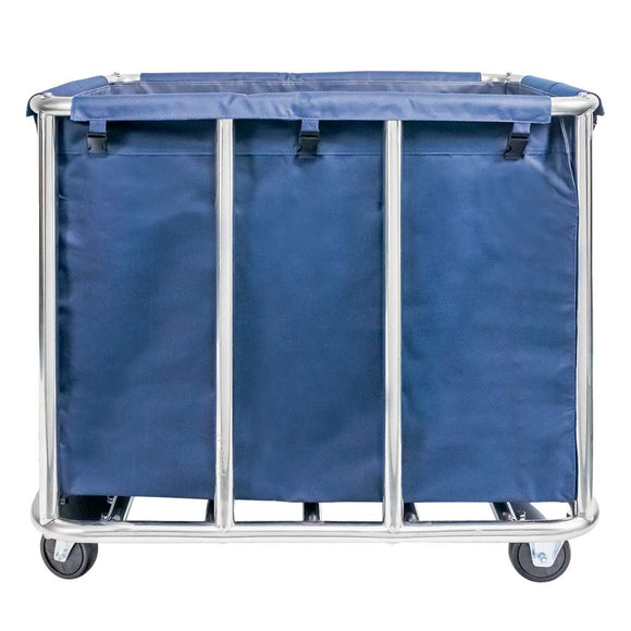 Carucior pentru rufe 90x65x83.5 cm albastru Carucior pentru rufe 400 L
