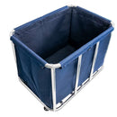 Carucior pentru rufe 90x65x83.5 cm albastru Carucior pentru rufe 400 L