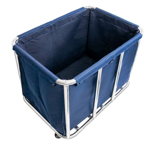 Carucior pentru rufe 90x65x83.5 cm albastru Carucior pentru rufe 400 L