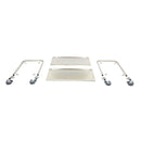 Carucior servire cu 2 polite, inox, 95x51x94cm