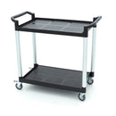 Carucior servire cu 2 polite, plasticaluminiu, 103x50,5cm Acest carucior de servire va