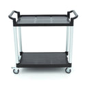 Carucior servire cu 2 polite, plasticaluminiu, 103x50,5cm Acest carucior de servire va