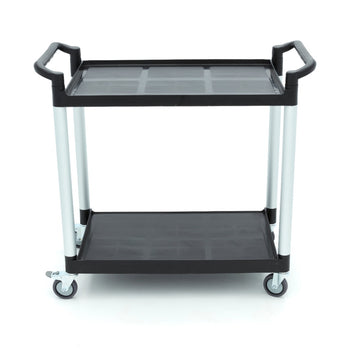 Carucior servire cu 2 polite, plasticaluminiu, 103x50,5cm Acest carucior de servire va