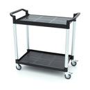 Carucior servire cu 2 polite, plasticaluminiu, 103x50,5cm Acest carucior de servire va