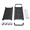 Carucior servire cu 2 polite, plasticaluminiu, 103x50,5cm Acest carucior de servire va