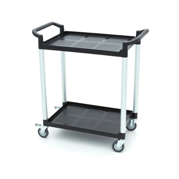 Carucior servire cu 2 polite, plasticaluminiu, 86,5x42,5cm Acest carucior de servire va