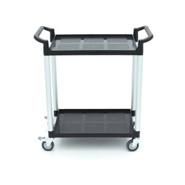 Carucior servire cu 2 polite, plasticaluminiu, 86,5x42,5cm Acest carucior de servire va