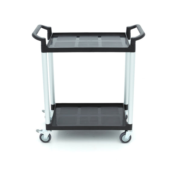 Carucior servire cu 2 polite, plasticaluminiu, 86,5x42,5cm Acest carucior de servire va