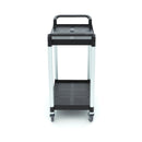 Carucior servire cu 2 polite, plasticaluminiu, 86,5x42,5cm Acest carucior de servire va