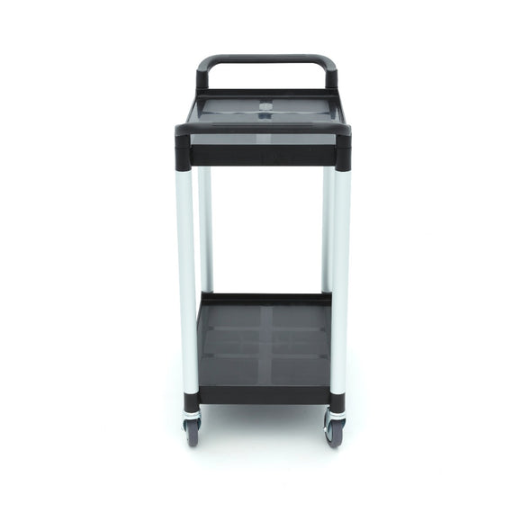 Carucior servire cu 2 polite, plasticaluminiu, 86,5x42,5cm Acest carucior de servire va