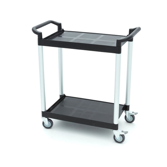 Carucior servire cu 2 polite, plasticaluminiu, 86,5x42,5cm Acest carucior de servire va
