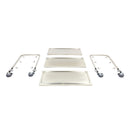 Carucior servire cu 3 polite, inox, 95x51x94cm