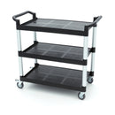 Carucior servire cu 3 polite, plasticaluminiu, 103x50,5cm Acest carucior de servire va