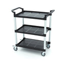 Carucior servire cu 3 polite, plasticaluminiu, 86,5x42,5cm Acest carucior de servire va