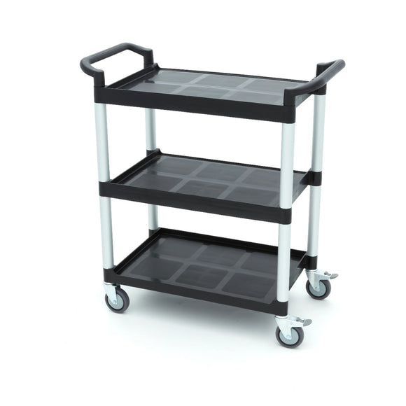 Carucior servire cu 3 polite, plasticaluminiu, 86,5x42,5cm Acest carucior de servire va