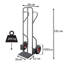 Carucior transport depozit, roti cu rulment