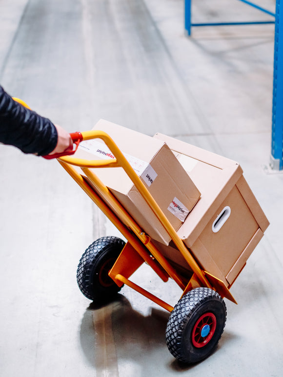 Carucior transport cu platforma pliabila 200 kg, roti cu rulment