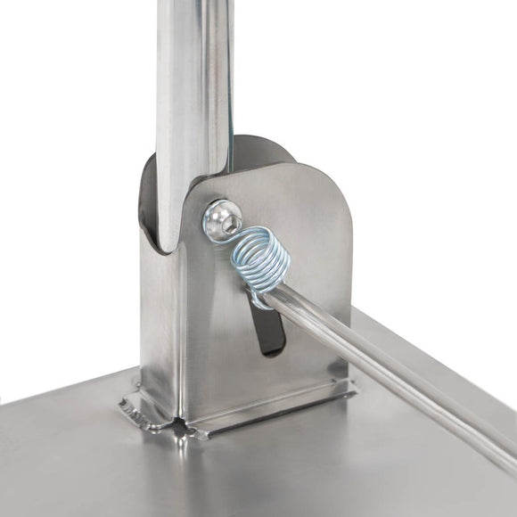 Carucior transport tip platforma, inox, cu maner pliabil, 73x48x89 cm