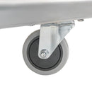 Carucior transport tip platforma, inox, cu maner pliabil, 73x48x89 cm