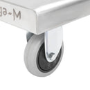 Carucior transport tip platforma, inox, cu maner pliabil, 73x48x89 cm