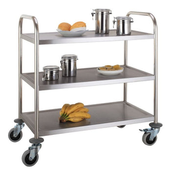 Carucior inox cu 3 polite, 86 x 54 x 94 cm Latime mm 860 Adancime mm