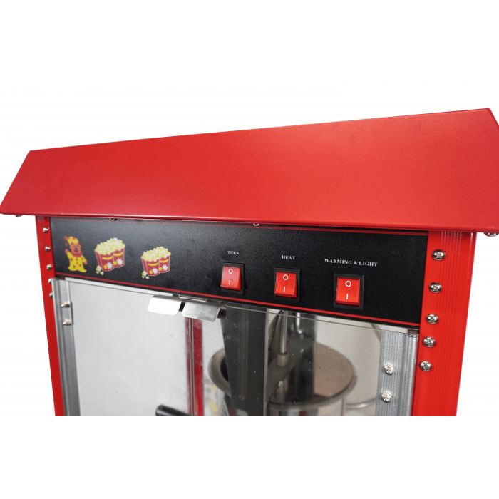 Carucior popcorn cu roti, electric, putere 1.35 kW