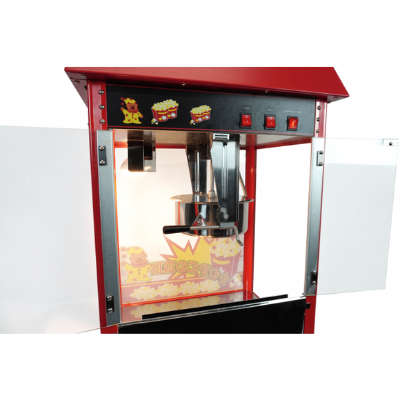 Carucior popcorn cu roti, electric, putere 1.35 kW