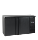 Back bar refrigerat negru CBC300, 277 l, +2/+10C, 2 usi Tefcold – back bar refrigerat profesional pentru bar, restaurant si HoReCa