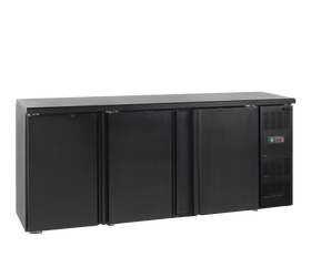 CBC310-Negru, 442 l, 2 la 10, 3 uși cu balamale autoînchizătoare, Ventilat, Nu, 250 W, C Gama CBC de backbars este
