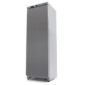 Congelator vertical, -18C -22C, exterior inox, racire statica, 6 polite fixe, 400 litri