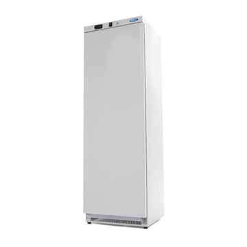 Congelator vertical, -18C -22C, racire statica, 6 polite fixe, 400 litri, alb