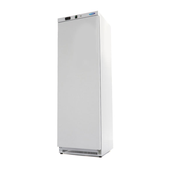 Congelator vertical, -18C -22C, racire statica, 6 polite fixe, 400 litri, alb