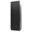 Congelator vertical, -18C -22C, racire statica, 6 polite fixe, 400 litri, negru