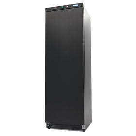 Congelator vertical, -18C -22C, racire statica, 6 polite fixe, 400 litri, negru