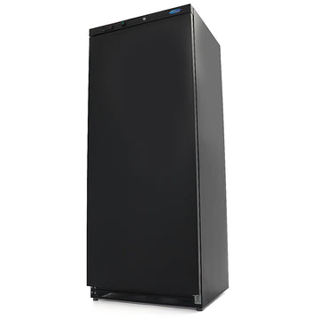Congelator vertical, -18C -22C, racire statica, 6 polite fixe, 600 litri, negru