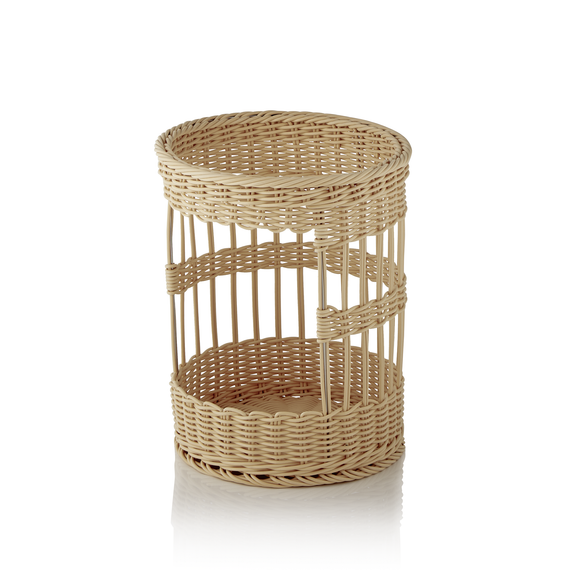 Cos pentru baghete Weaver Pro , diametru 31 cm, inaltime 39 cm, bej deschis, polipropilena, fara BPA