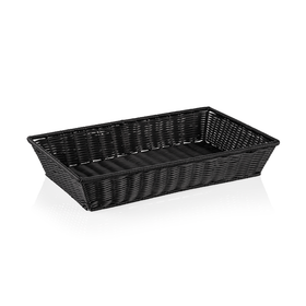 Cos GN 11 Weaver Pro pentru recipiente GN, negru, polipropilena, otel cromat nichel 1810