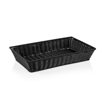 Cos GN 11 Weaver Pro pentru recipiente GN, negru, polipropilena, otel cromat nichel 1810
