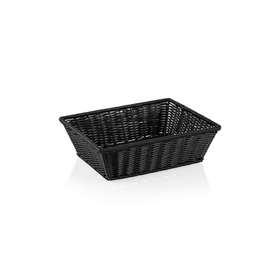 Cos GN 12 Weaver Pro GN, negru, polipropilena, otel inoxidabil cromat 1810