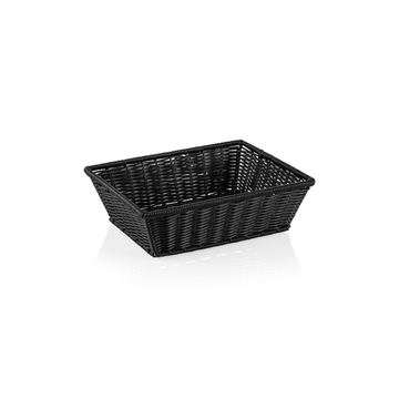 Cos GN 12 Weaver Pro GN, negru, polipropilena, otel inoxidabil cromat 1810