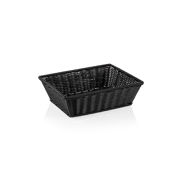 Cos GN 12 Weaver Pro GN, negru, polipropilena, otel inoxidabil cromat 1810