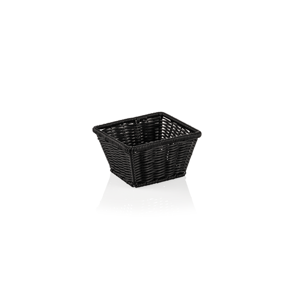 Cos GN 16 Weaver Pro GN, negru, polipropilena, otel cromat nichel 1810