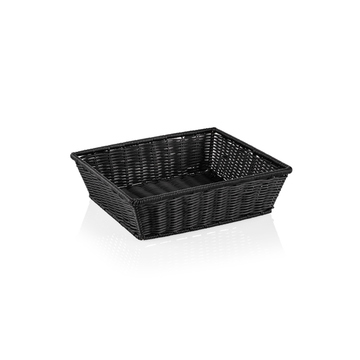 Cos GN 23 Weaver Pro GN, negru, polipropilena, otel cromat nichel 1810