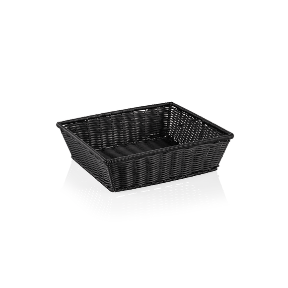 Cos GN 23 Weaver Pro GN, negru, polipropilena, otel cromat nichel 1810