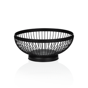 Cos de masa, Ø 21 cm, inaltime 9 cm, metal vopsit negru in camp electrostatic html Cos de masa elegant