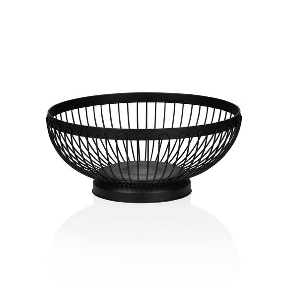 Cos de masa, Ø 21 cm, inaltime 9 cm, metal vopsit negru in camp electrostatic html Cos de masa elegant