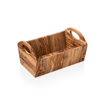 Cos PURE OLIVE, 33,5 x 17,5 x 17,5 cm, lemn de maslin Lemn de maslin extrem de