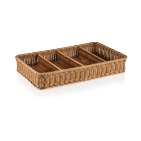 Cos pentru tacamuri GN 11 Weaver Pro , bej, polipropilena, fara BPA