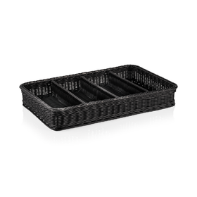 Cos pentru tacamuri GN 11 Weaver Pro , negru, polipropilena, fara BPA