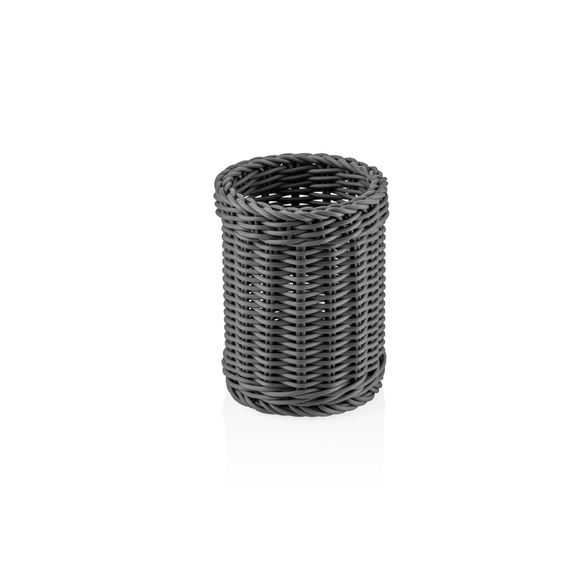 Cos pentru tacamuri Weaver Pro , Ø 12 cm, inaltime 15 cm, gri, polipropilena, fara BPA